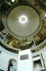 The rotunda dome.