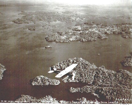 Lindbergh over Gatun Lake